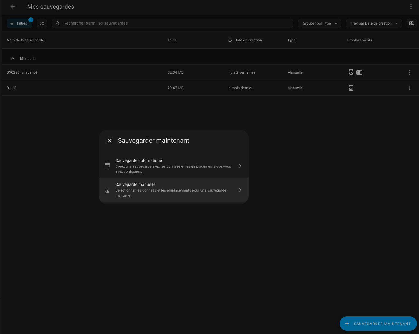 Photo sauvegarde-home-assistant
